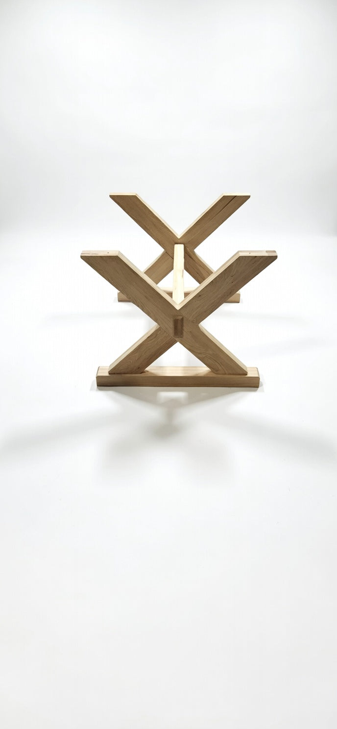 Walnut and Hickory Table and Chair Set