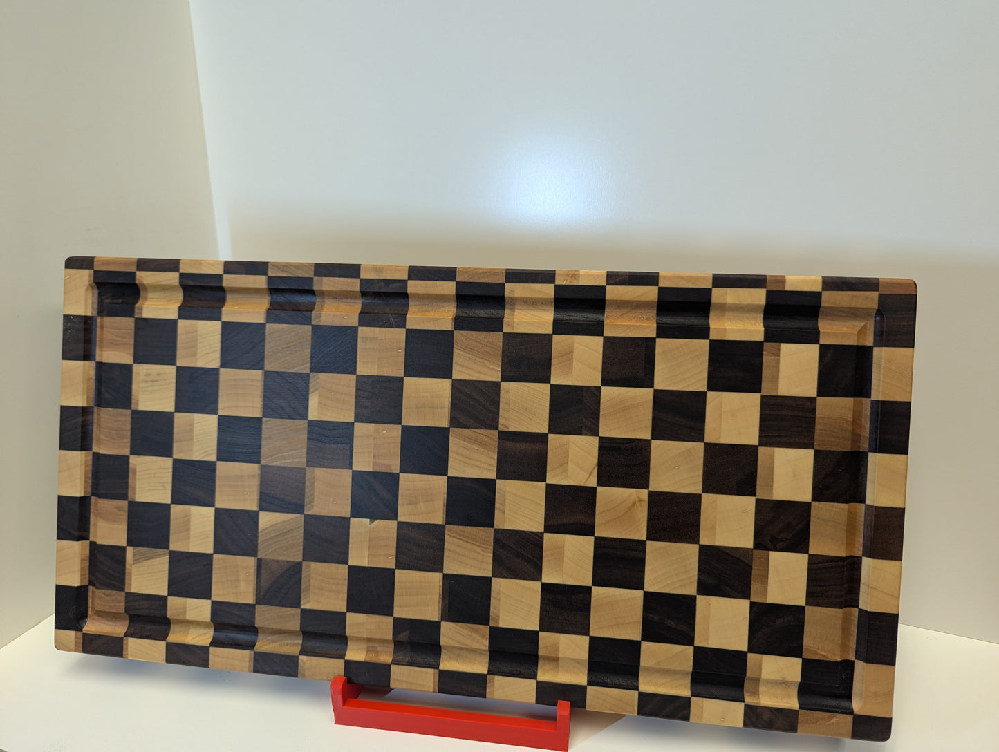 Walnut and Maple Checkerboard End Grain Cutting Board