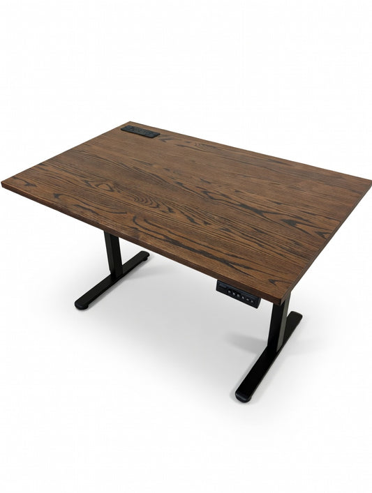 Red Oak Electric Ergonomic Desk