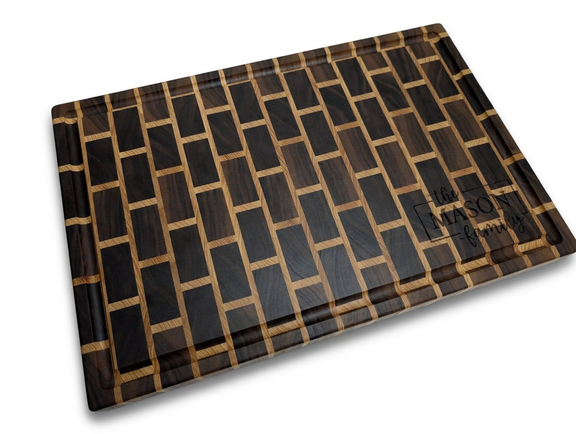 Brick and Mortar Walnut End Grain Cutting Board