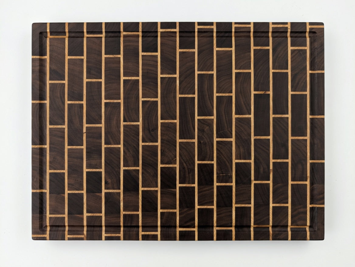Brick and Mortar Walnut End Grain Cutting Board