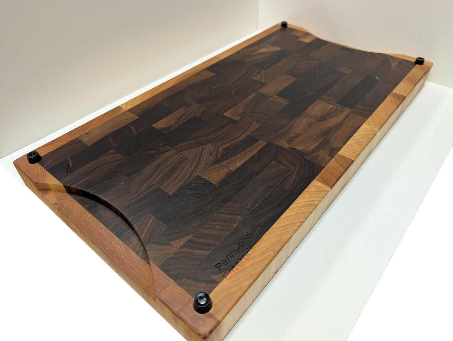 Walnut Endgrain Cutting Board with Maple Border