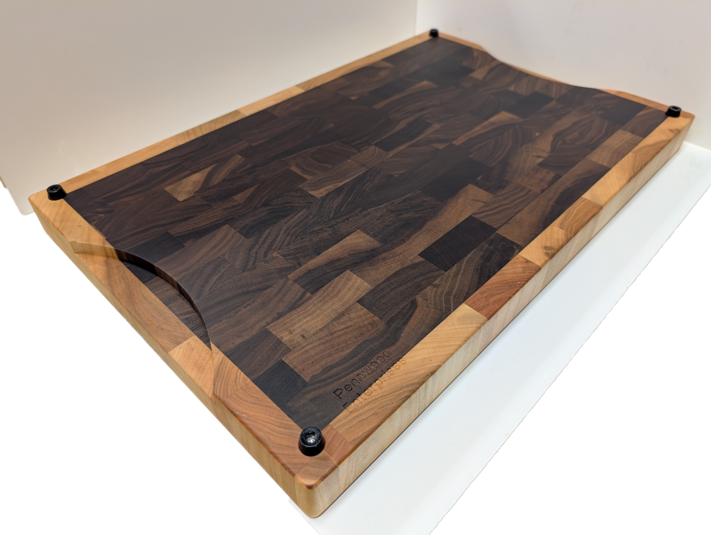 Walnut Endgrain Cutting Board with Maple Border