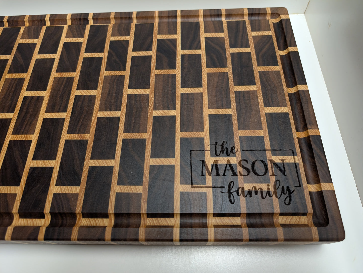 Brick and Mortar Walnut End Grain Cutting Board