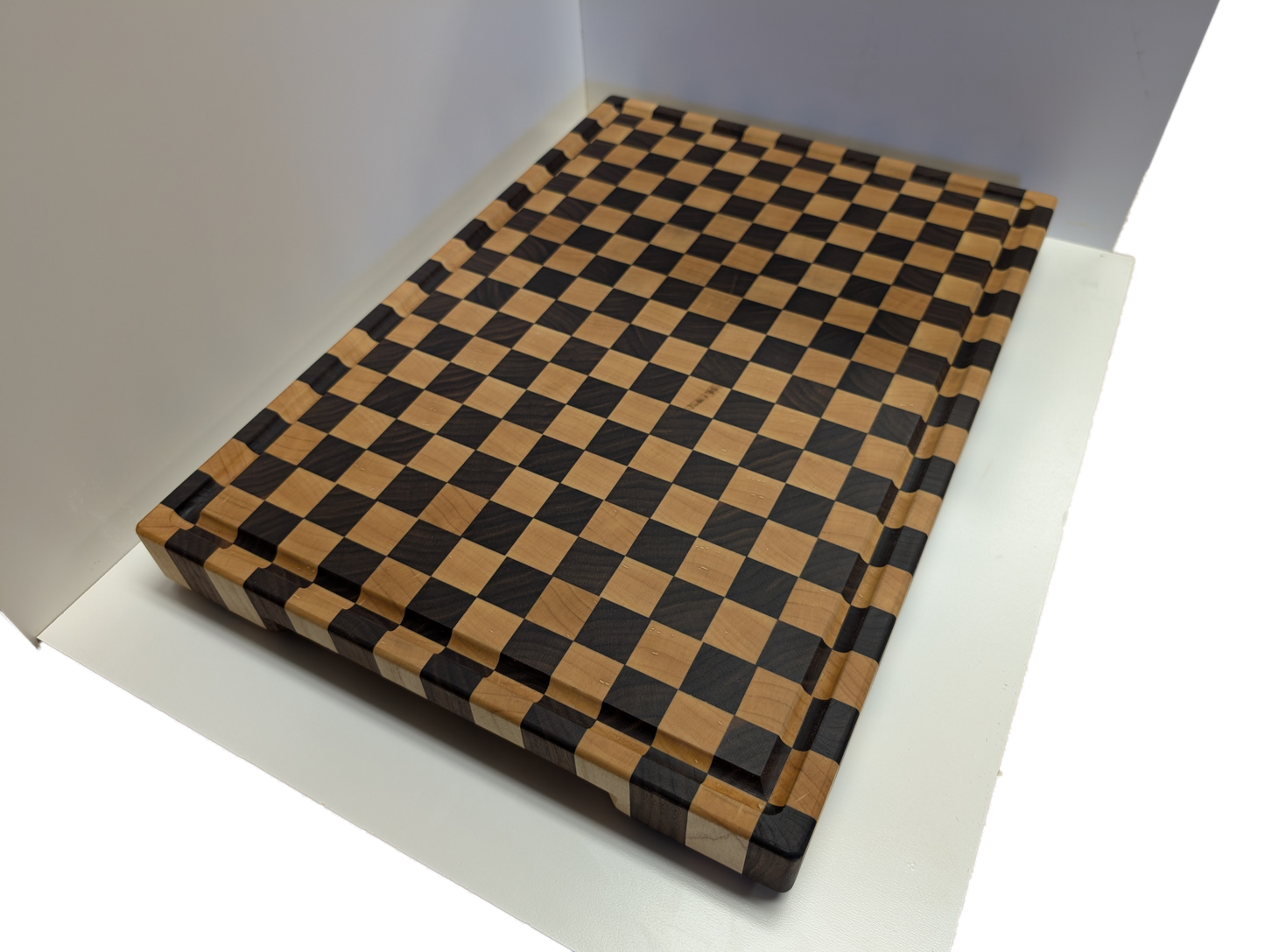 Walnut and Maple Checkerboard End Grain Cutting Board