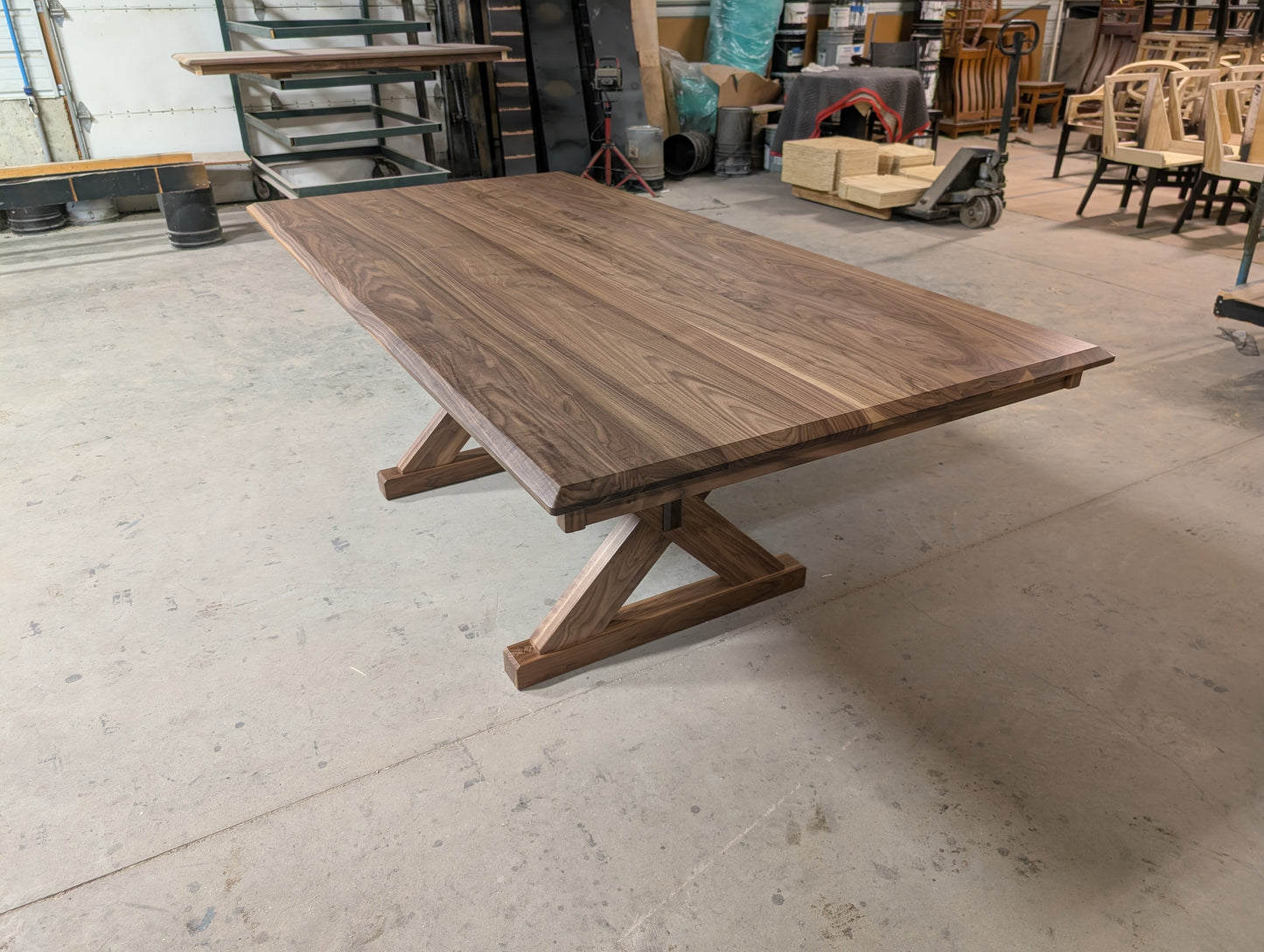 Walnut Table and Chair Set
