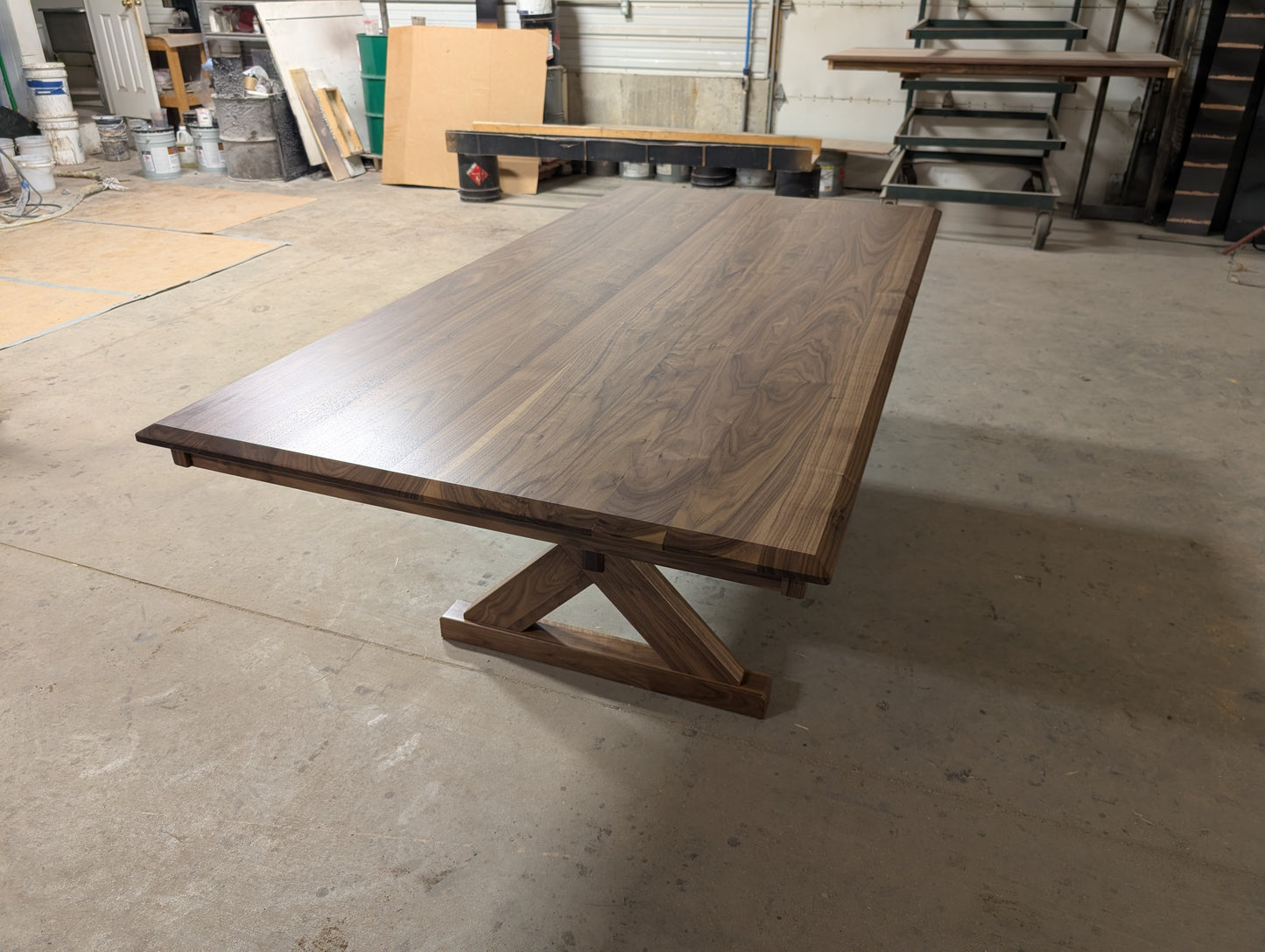 Walnut Table and Chair Set