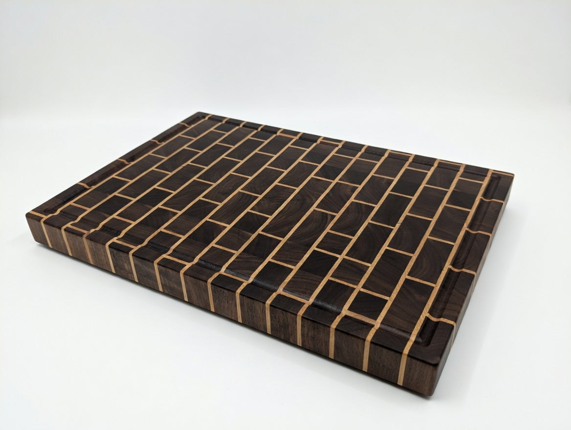 Brick and Mortar Walnut End Grain Cutting Board