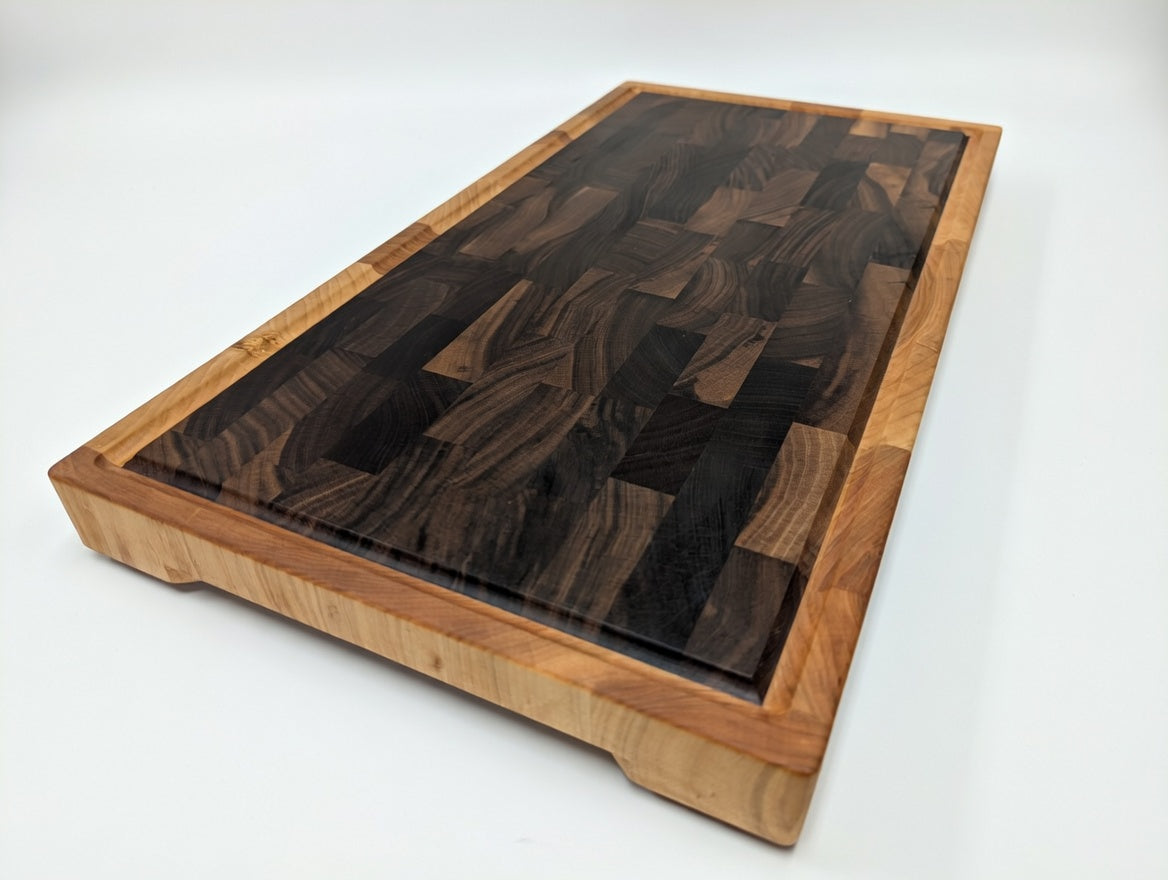 Walnut Endgrain Cutting Board with Maple Border